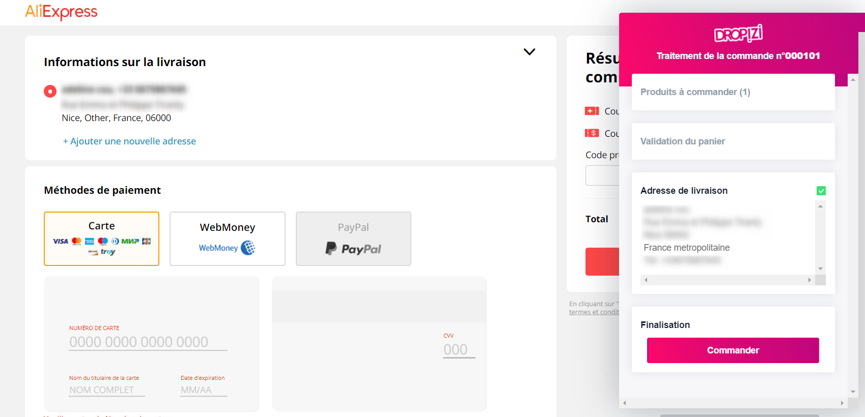 Aliexpress Commande