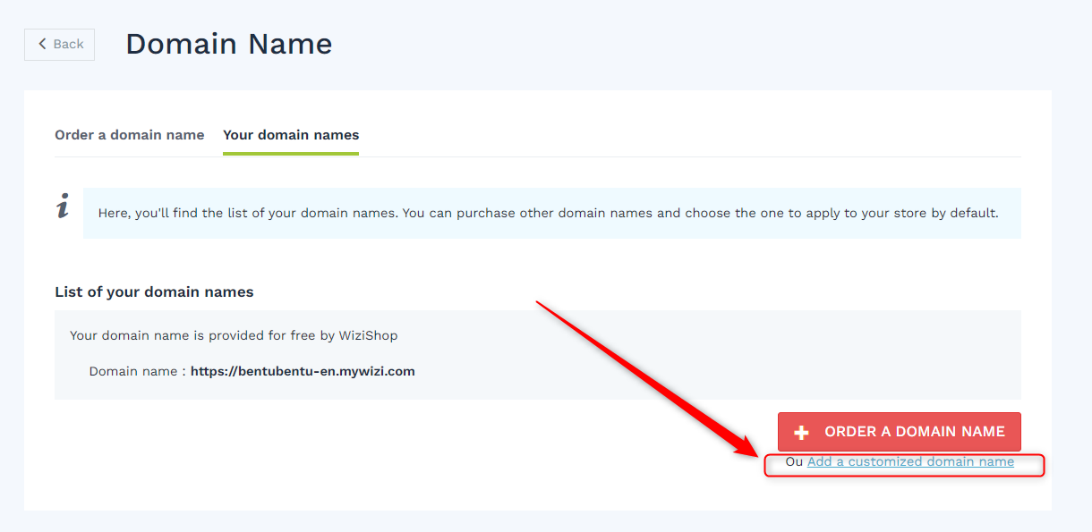 Set up my existing domain name – WiziShop Help Center
